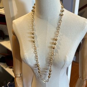 Northcrest long necklace in gold tone hardware